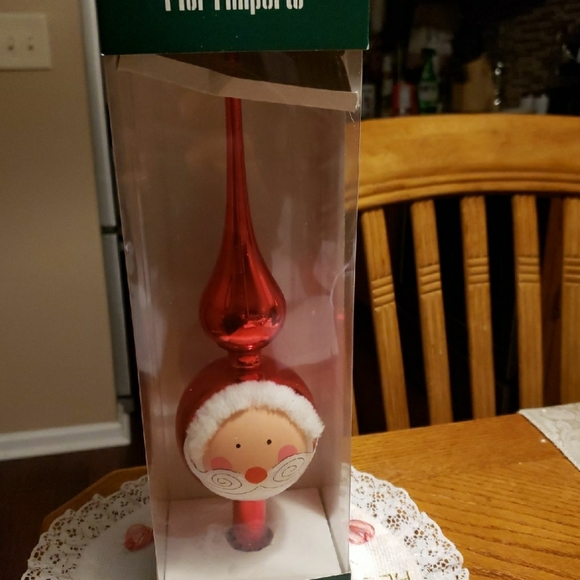 Vintage PIER 1 IMPORTS Mouth-Blown Tree Topper